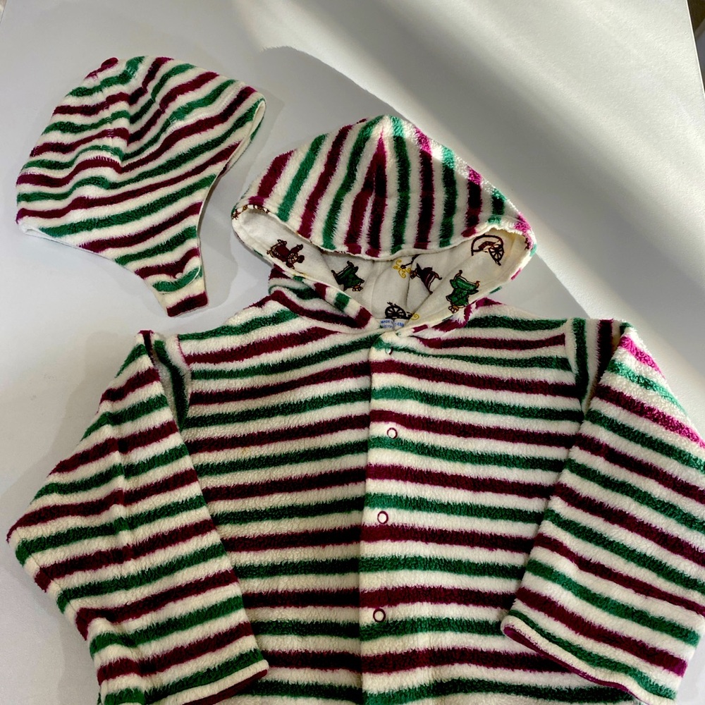 Organic Cotton Under the Nile Hoodie Jacket Hat 12-24M 2T Toddler Sherpa Winter